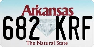 AR license plate 682KRF