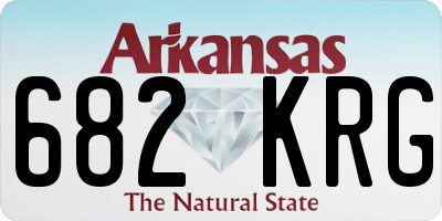 AR license plate 682KRG