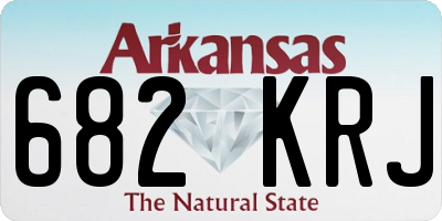 AR license plate 682KRJ