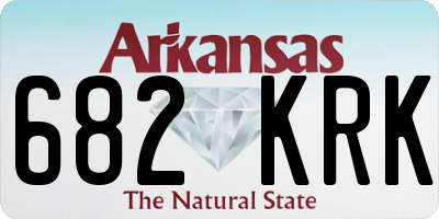 AR license plate 682KRK
