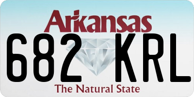 AR license plate 682KRL