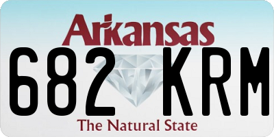 AR license plate 682KRM