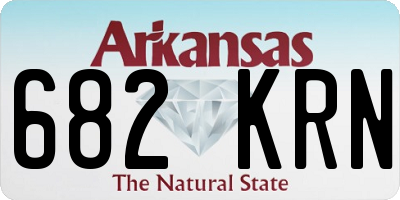 AR license plate 682KRN