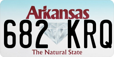 AR license plate 682KRQ
