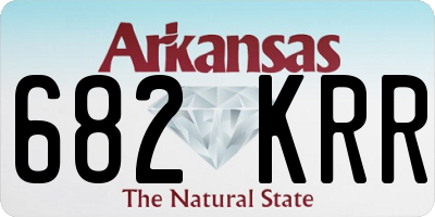 AR license plate 682KRR