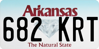 AR license plate 682KRT