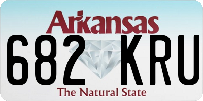 AR license plate 682KRU