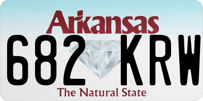 AR license plate 682KRW