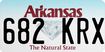 AR license plate 682KRX