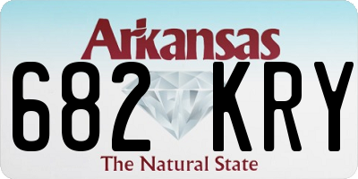 AR license plate 682KRY