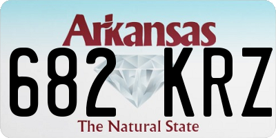 AR license plate 682KRZ
