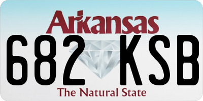 AR license plate 682KSB