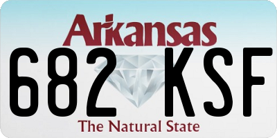 AR license plate 682KSF