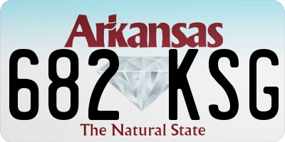 AR license plate 682KSG