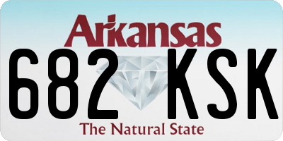 AR license plate 682KSK
