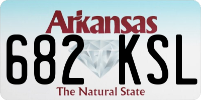 AR license plate 682KSL