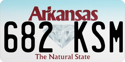 AR license plate 682KSM