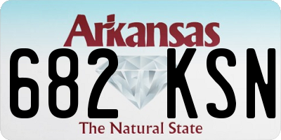 AR license plate 682KSN
