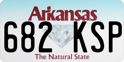 AR license plate 682KSP