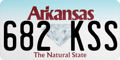 AR license plate 682KSS
