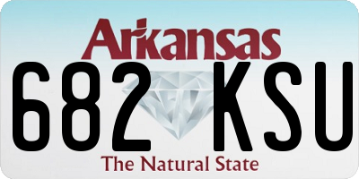 AR license plate 682KSU