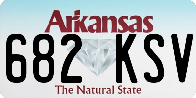 AR license plate 682KSV