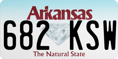 AR license plate 682KSW