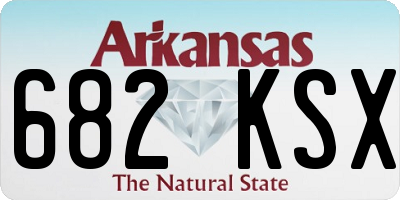 AR license plate 682KSX