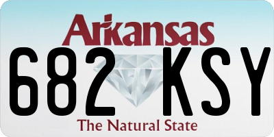 AR license plate 682KSY