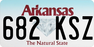 AR license plate 682KSZ