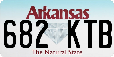 AR license plate 682KTB