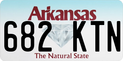 AR license plate 682KTN