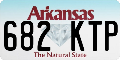 AR license plate 682KTP
