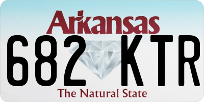 AR license plate 682KTR
