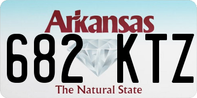 AR license plate 682KTZ