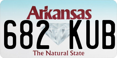 AR license plate 682KUB