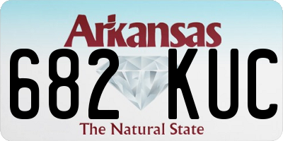 AR license plate 682KUC