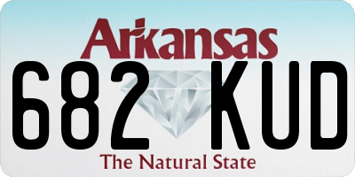AR license plate 682KUD