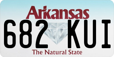 AR license plate 682KUI