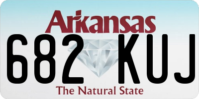 AR license plate 682KUJ