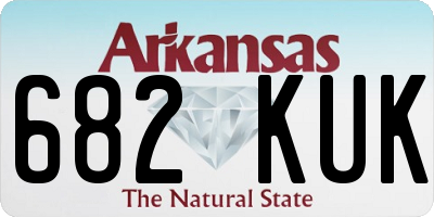 AR license plate 682KUK