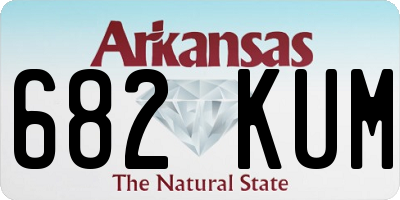 AR license plate 682KUM