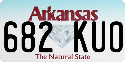 AR license plate 682KUO