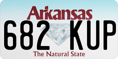 AR license plate 682KUP