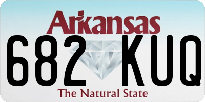 AR license plate 682KUQ