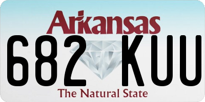 AR license plate 682KUU