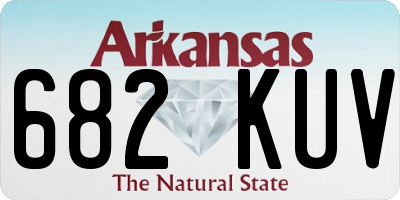 AR license plate 682KUV