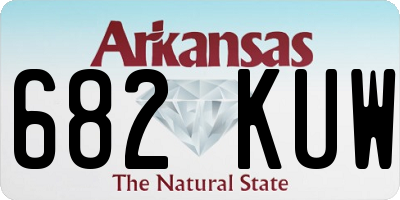 AR license plate 682KUW