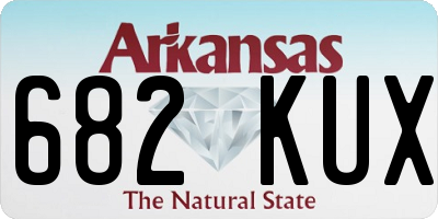 AR license plate 682KUX