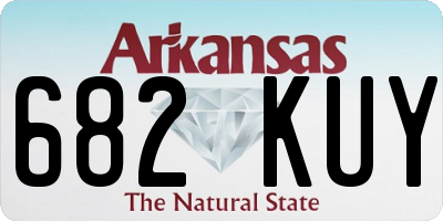 AR license plate 682KUY